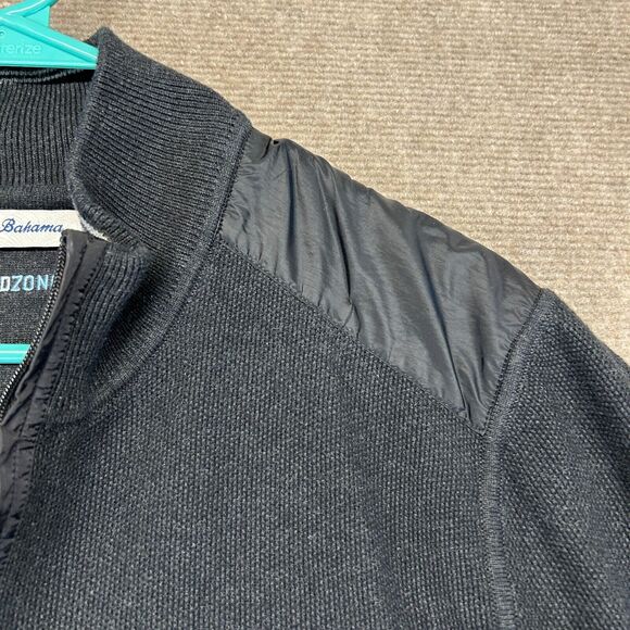 Tommy Bahama IslandZone 1/4 Zip Men's XL Black Pullover Coolmax Blend Pocket - Picture 6 of 12